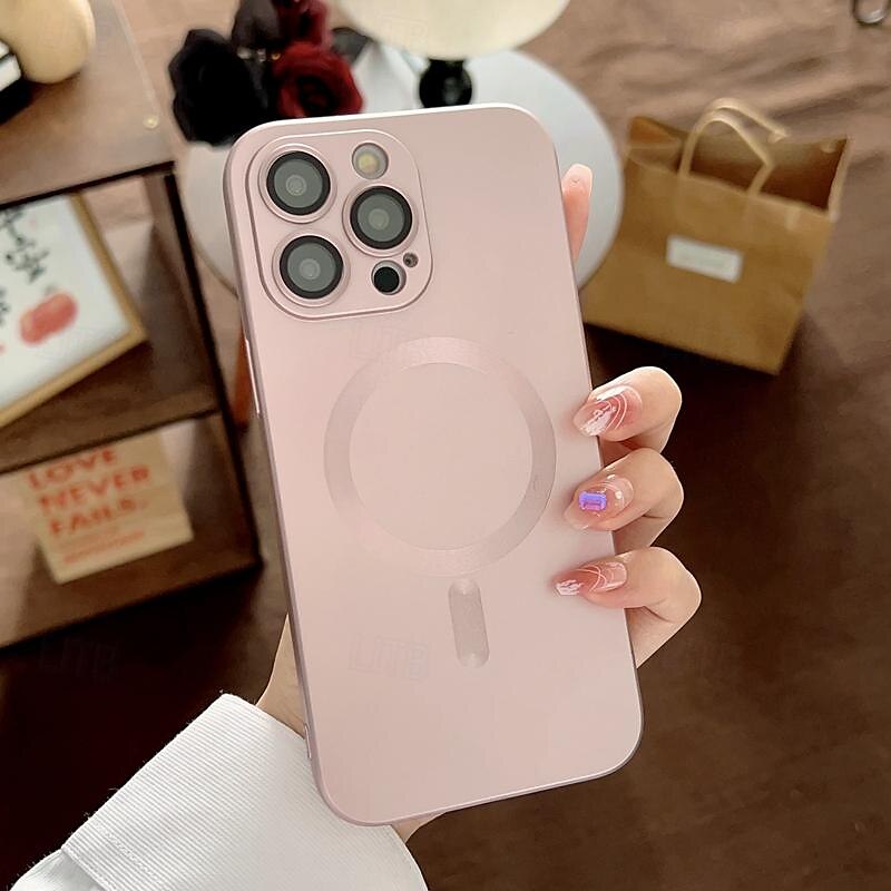 телефон Кейс для Назначение айфон 16 Айфон 15 Про Макс Плюс iPhone 14 13 12 11 Pro Max Plus Кейс на заднюю панель Поддержка беспроводной зарядки Защита от удара ТПУ Покрытие 2025 - $11.99 –P4