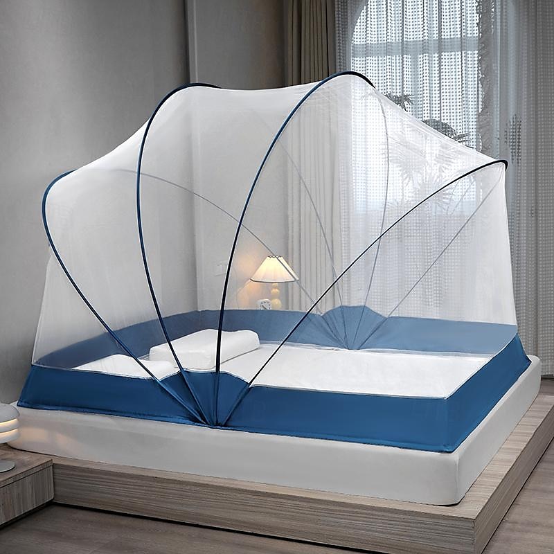 Moustiquaire pliable de 47 pouces de hauteur, filets ménagers ouverts et fermés en une seconde, moustiquaire grand espace pour dormir au lit avec installation gratuite de 2025 ? $94.99 –P1