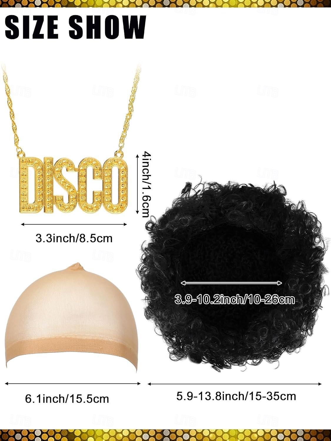 Retro Antiguo Años 70 Accesorios Ropa de Fiesta Normal Hippie Disco Vacaciones Navidad Moda Disfraz Hombre Víspera de Todos los Santos Carnaval Mascarada Fiesta de baile Discoteca Desfile del orgullo 2026 - $73.99 –P2