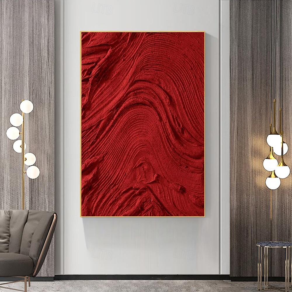 Ölgemälde handgefertigt handgemalt Wand dicke Kunst abstrakt mit Messer Leinwand Malerei Wohndekoration Dekor gespannt Rahmen fertig zum Aufhängen 2025 - $139.99 –P9