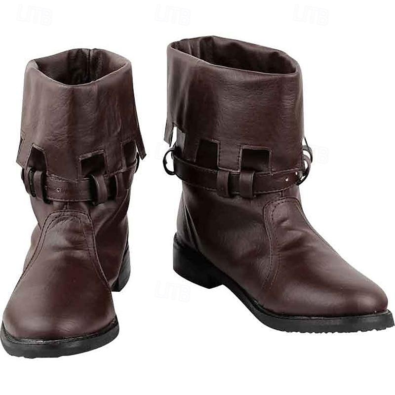 Retro Středověké Renesanční Boty Ploché jazzové boty Pirát Rytíř Viking Valhalla Pánské Dámské Unisex Plesová maškaráda Večírek Plesová maškaráda Dospělé Boty Celý rok 2025 - $48.99 –P4