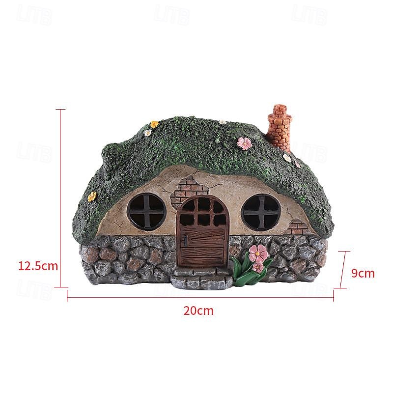 lumini pentru statuie de gradina solara zâne de gradina magazie din rasina lumini decorative pentru curti, peluze, decoratiuni de arta curte, cadouri de inaugurare a casei 2025 - $29.99 –P4