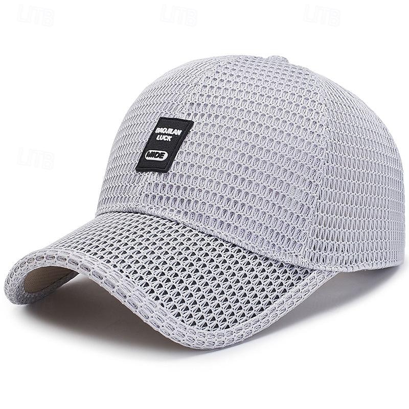 Herre Baseballcaps Solhatt Trucker Hat Svart Blå polyester Netting Mote Fritid Gate Daglig عادي Justerbare Solkrem Pustende 2025 - $7.99 –P4