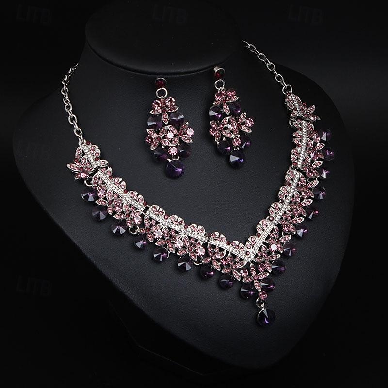Jewelry Set 3pcs Alloy Earrings Necklace Women's Elegant Vintage Fashion Geometrical Geometric Jewelry Set For Wedding Party Anniversary 2025 - $44.99 –P3