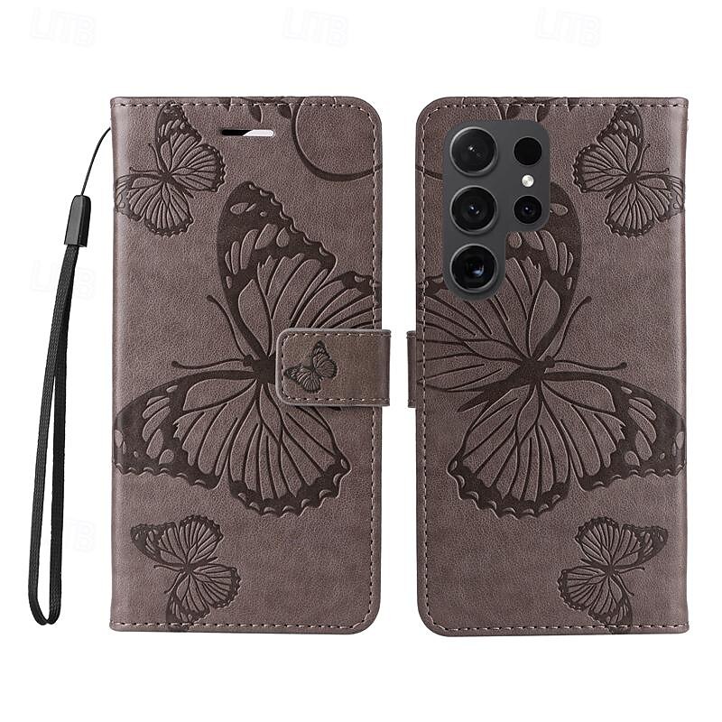τηλέφωνο tok Για Samsung Galaxy S24 S23 S22 S21 S20 Ultra Plus FE A54 A34 A14 Σημείωση 20 10 S25 Ultra Θήκη κάρτας πορτοφολιού Μαγνητική Προστατευτικό για όλο το σώμα με λουράκι καρπού Πεταλούδα TPU 2025 - $17.99 –P11