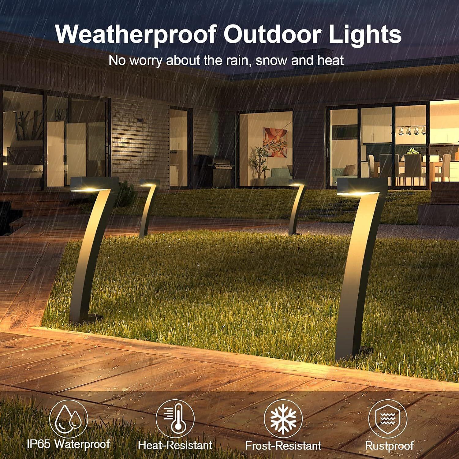 2pcs Outdoor Solar Landerscape Lighting Pathway Light Flame Shaped Lawn Light Outdoor Garden Lights for Patio Villa Park Lawn Walkway Waterproof Lighting Atmosphere Landscape Decor Light 2025 - $36.5 –P2