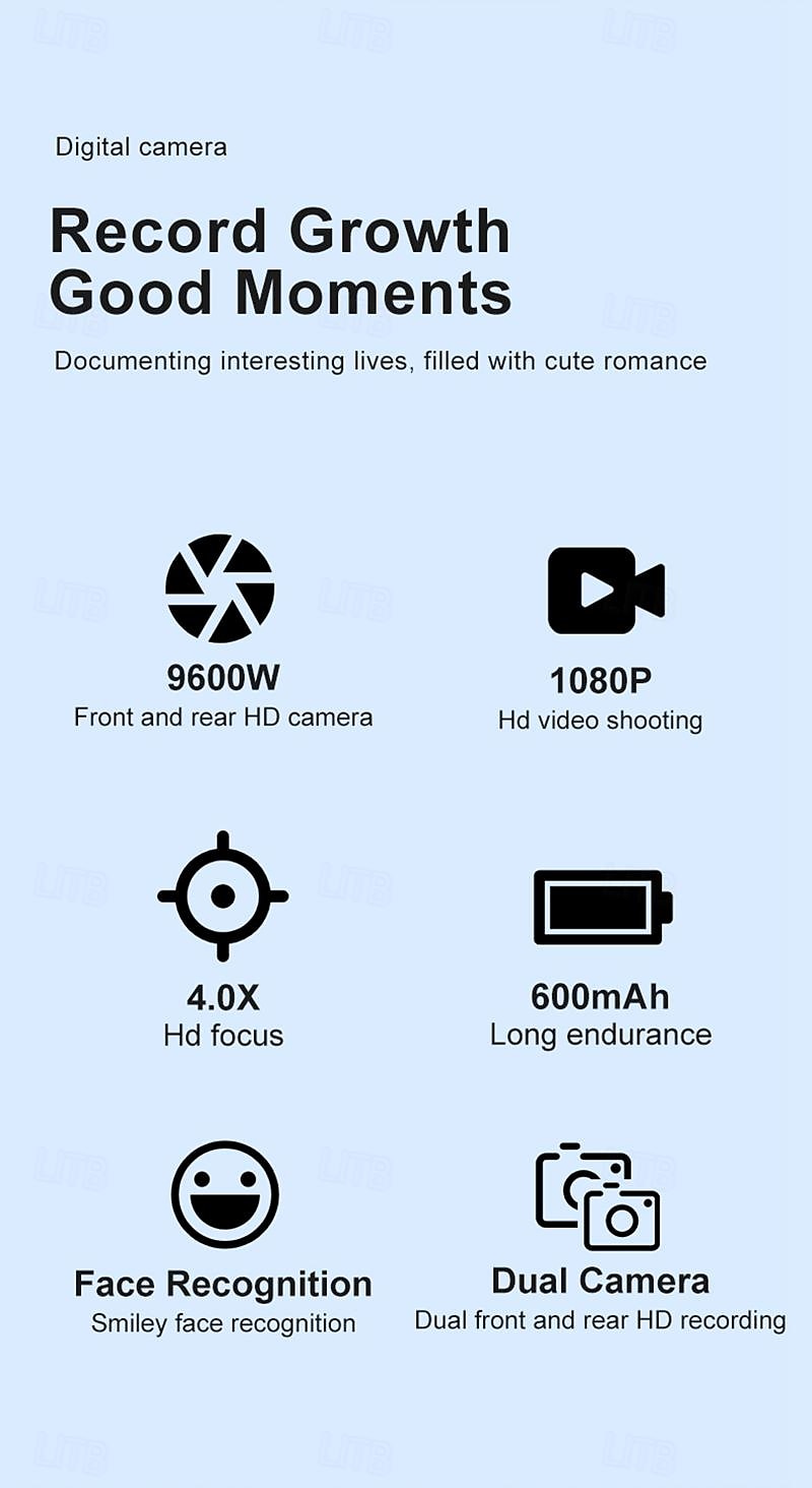 2.4-Inch Q9 Digital Camera 600mA Supports 32GB128GB Digital Cameras 2025 - $39.2 –P2