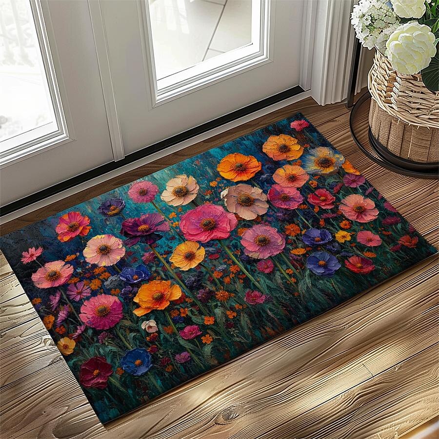Wedding Oil Painting Flowers Doormat Non-Slip Oil Proof Rug Indoor Outdoor Mat Bedroom Decor Bathroom Mat Entrance Rug Door Mat 2025 - $16.99 –P8