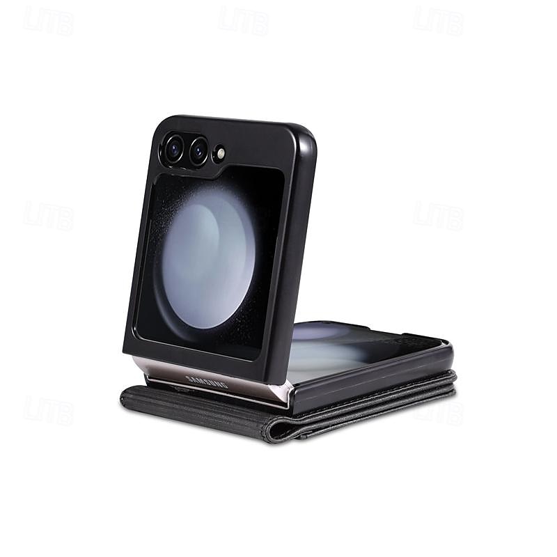 puhelin Etui Käyttötarkoitus Samsung Galaxy Z-kääntö 7 Z Flip 6 Z Flip 5 Z Flip 4 Z Flip 3 Läppäkotelo Koko vartalon suoja Korttipaikka Iskunkestävä Retro PC PU-nahka 2025 - $15.99 –P9