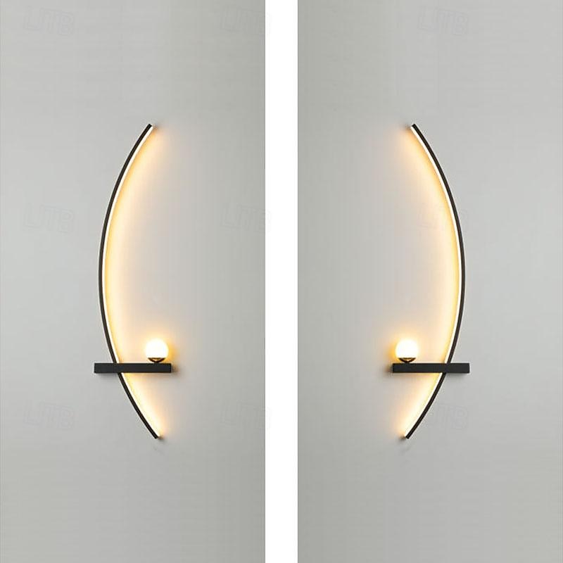 Nowoczesna sypialnia salon 55/83/105cm kinkiet led minimalistyczne paski dekoracyjny kinkiet ścienny do sypialni lampka nocna gabinet oświetlenie wewnętrzne domu 85-265v 2025 - $101.99 –P5
