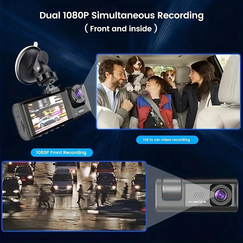 Three-lens Tachograph High-definition Night Vision Astern Image of The Front and Rear Of The Car 2025 - $52.99 –P10