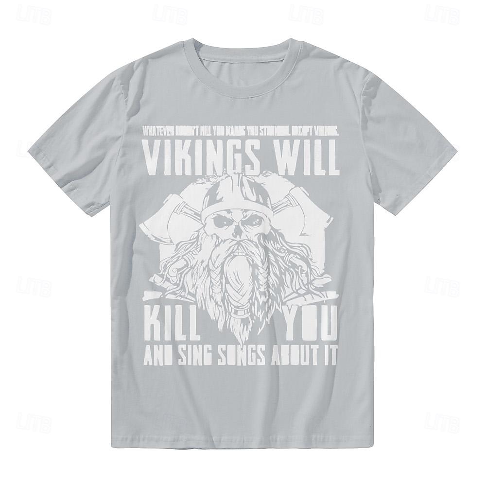 T-paita Kuvio Vapaa-aika Keskiaika T-paita Kuvitettu varten Miesten Aikuisten Kuuma leimaus varten Halloween Karnevaali Naamiaiset Rento / arki 2026 - $17.99 –P4