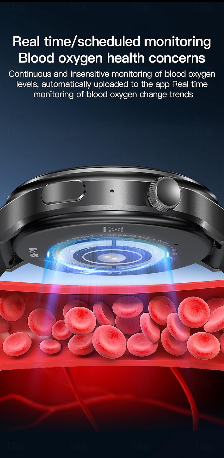 696 V16 Εξυπνο ρολόι 1.46 inch Έξυπνο ρολόι Bluetooth ΗΚΓ + PPG Βηματόμετρο Υπενθύμιση Κλήσης Συμβατό με Android iOS Γυναικεία Άντρες Κλήσεις Hands-Free Υπενθύμιση Μηνύματος IP 67 Θήκη ρολογιού 48mm 2025 - $46.99 –P7