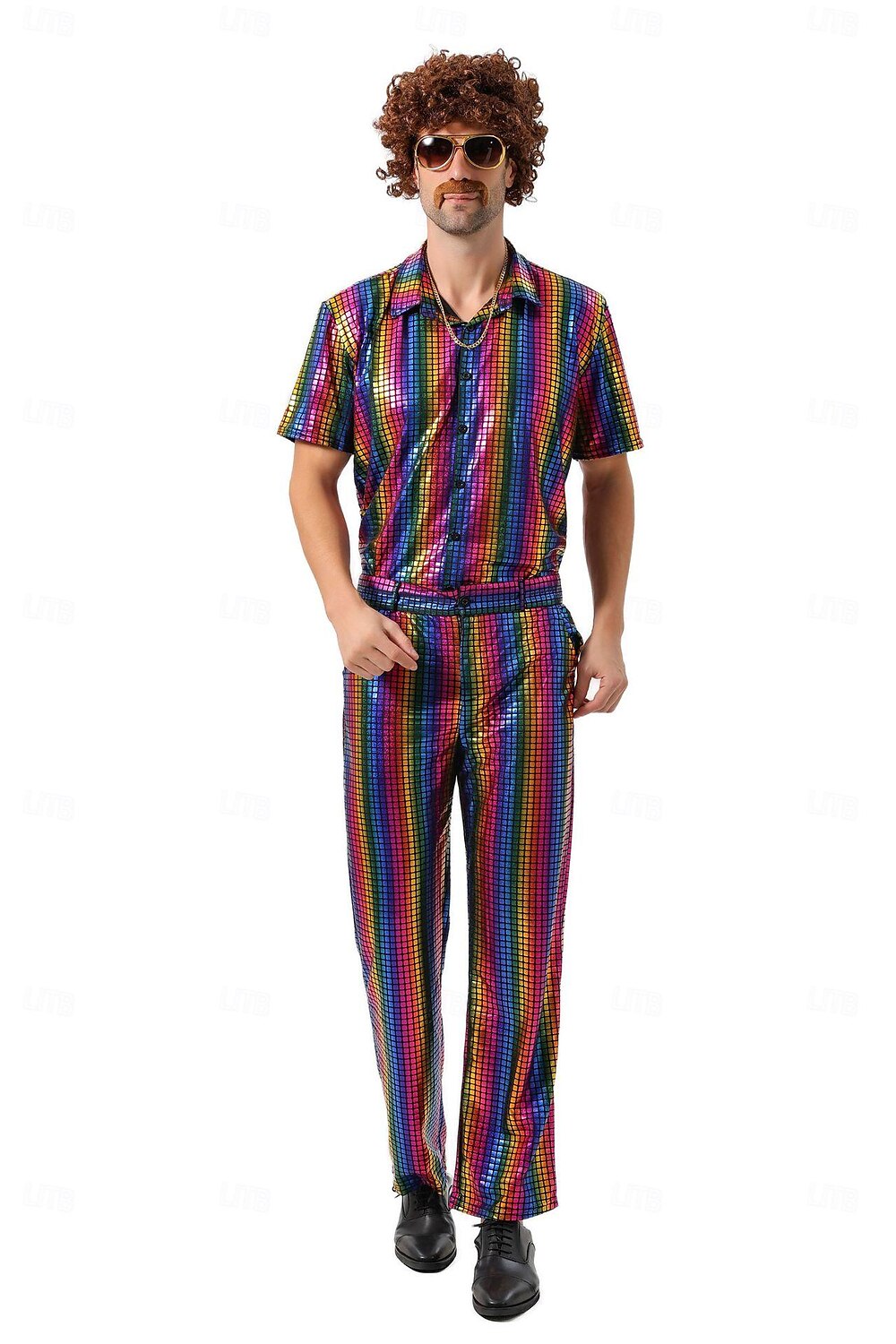 Disco Años 80 Pantalones Accesorios Camisas Disco Hombre Disfraz de carnaval Víspera de Todos los Santos Carnaval Mascarada Rendimiento Fiesta Discoteca Adulto Cima Pantalones 2025 - $47.99 –P6