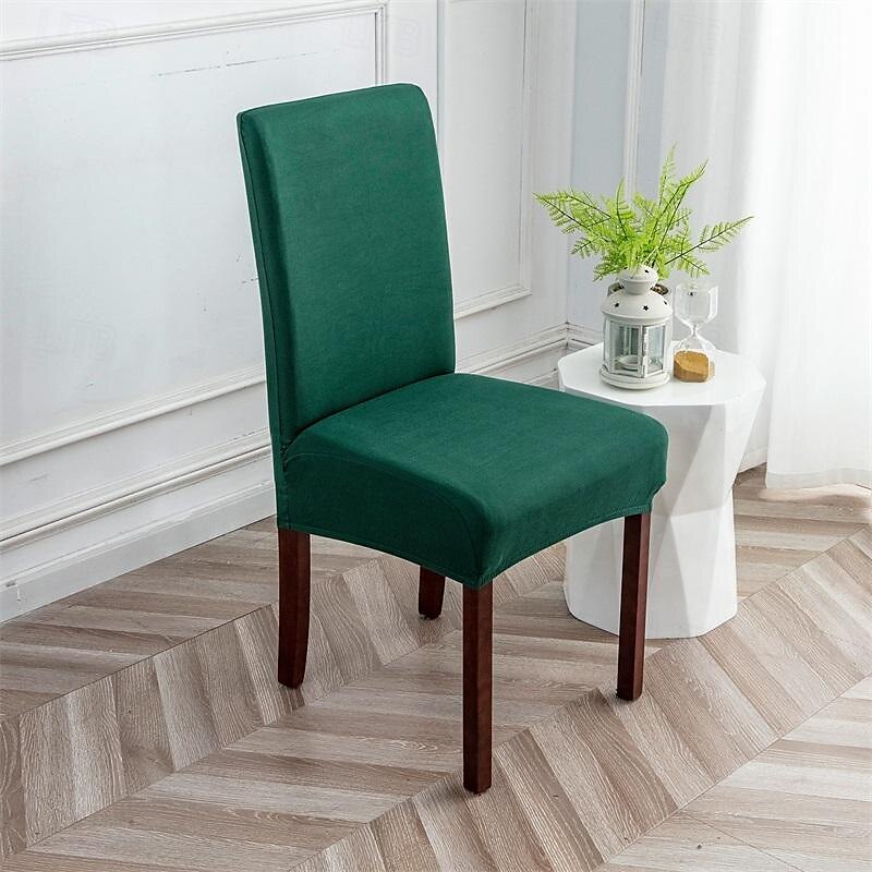 2 uds. Funda para silla de color sólido de seda de leche, funda para media silla para el hogar, funda para taburete de color sólido 2025 - GBP £10 –P7