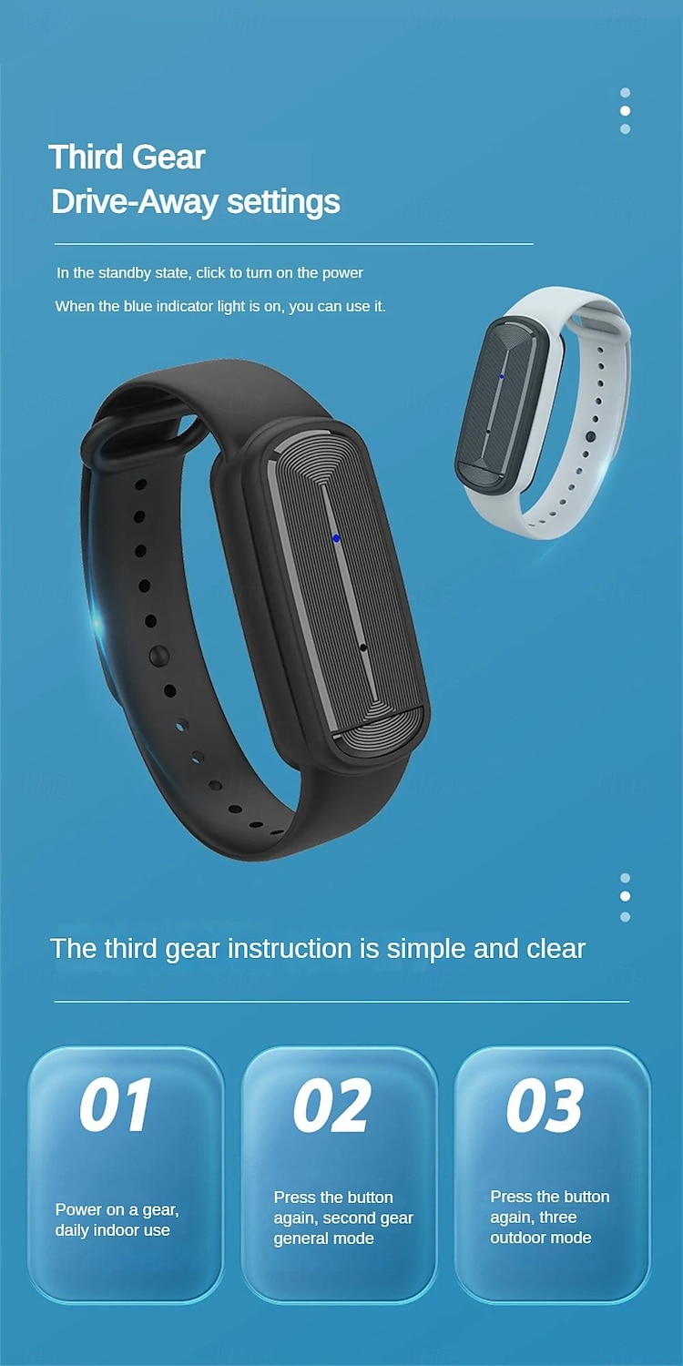 Electronic Mosquito Repellent Bracelet – Ultrasonic Wearable Band Anti-Mosquito Protection 2026 - $12.99 –P8