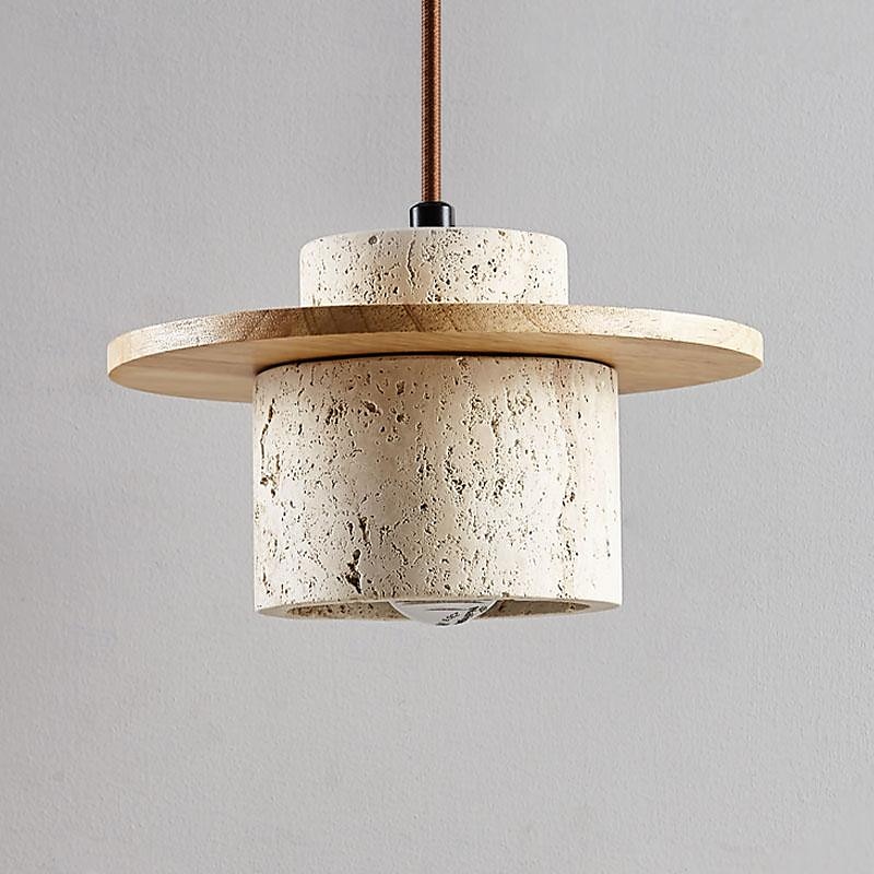 Natural Stone Shade Pendant Light Japanese Wabi Sabi Hanging Lamp with E27 Base Bedside Restaurant Kitchen Aisle Bar Club Suspension Lamp 2025 - $153.99 –P8