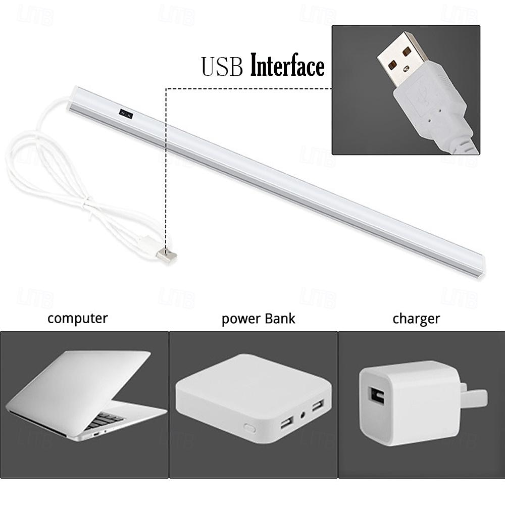 LED Smart Cabinet Light USB Sensor Under Cabinet Lights Tri-Color Temps Warm White/White/Three Colour Adjustable for Kitchens Stairs and Vanities Magnetic Rechargeable Light 1pc 2025 - $11.49 –P1