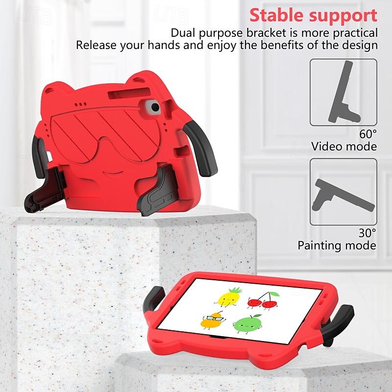 Tablet Case Cover For Lenovo M8 4th Gen TB300FU M10 Plus 3rd Gen 10.6" TB-125/128 M8 FHD / HD TB-8505/8506/8705 Handle Pencil Holder Shoulder Strap Cartoon EVA 2025 - $15.99 –P2