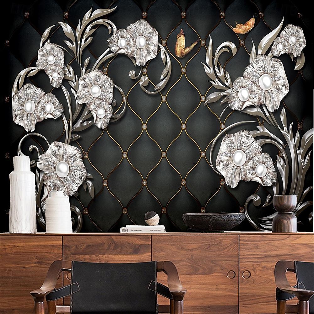 крутые обои 3d розовые цветы обои настенная роспись настенное покрытие наклейка очистите и приклейте съемный материал ПВХ/винил самоклеящийся/клей необходимый декор стен для гостиной, кухни, ванной 2026 - $17.99 –P7