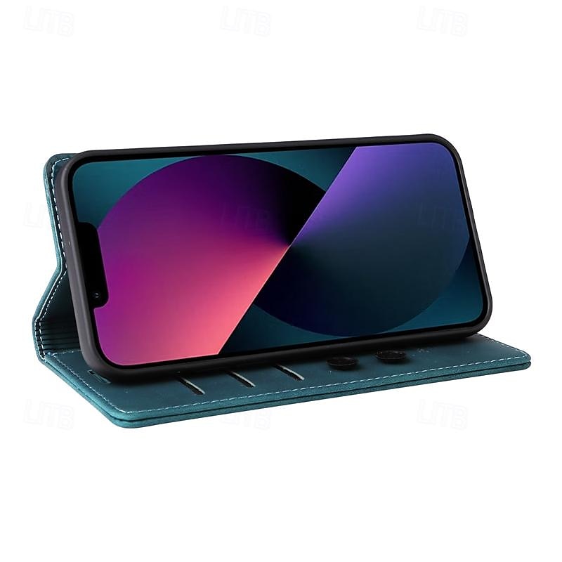 τηλέφωνο tok Για iPhone 16 iPhone 15 Pro Max iPhone 14 13 12 11 Pro Max Plus Θήκη κάρτας πορτοφολιού Προστατευτικό για όλο το σώμα Σταντ ποδηλάτου Υποδοχή κάρτας Ρετρό TPU PU δέρμα 2025 - $18.99 –P9