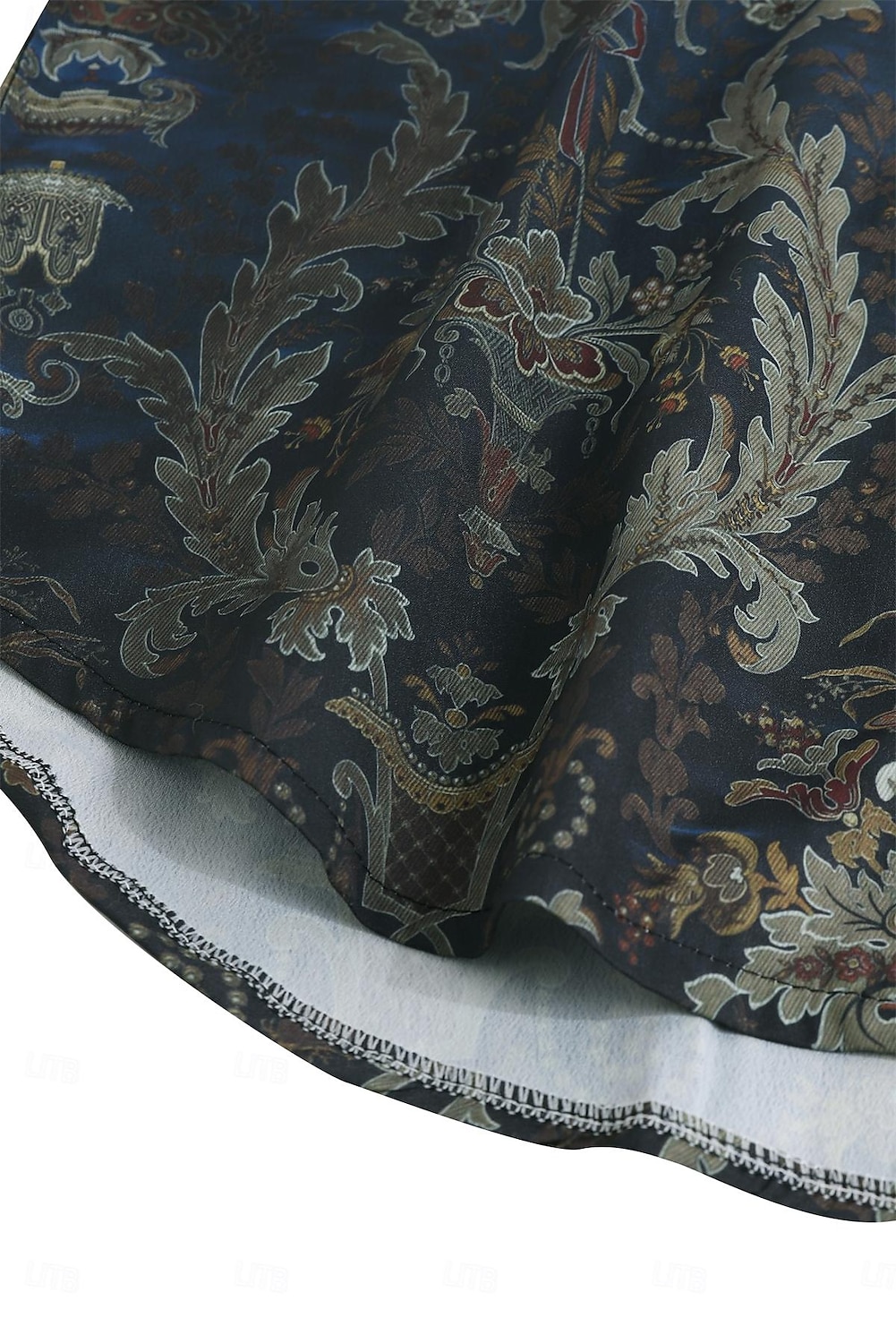 Dame Skjorte Mote Knapper Print Langermet Vanlige Topper Skjorte Krage Casual Blå Vår  Høst 2025 - $32.99 –P8