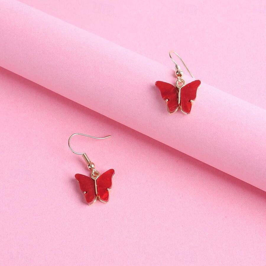 1 paio Orecchini pendenti For Per donna Compleanno Da sera Lega geometrico Moda Con animale del 2025 a $2.49 –P4