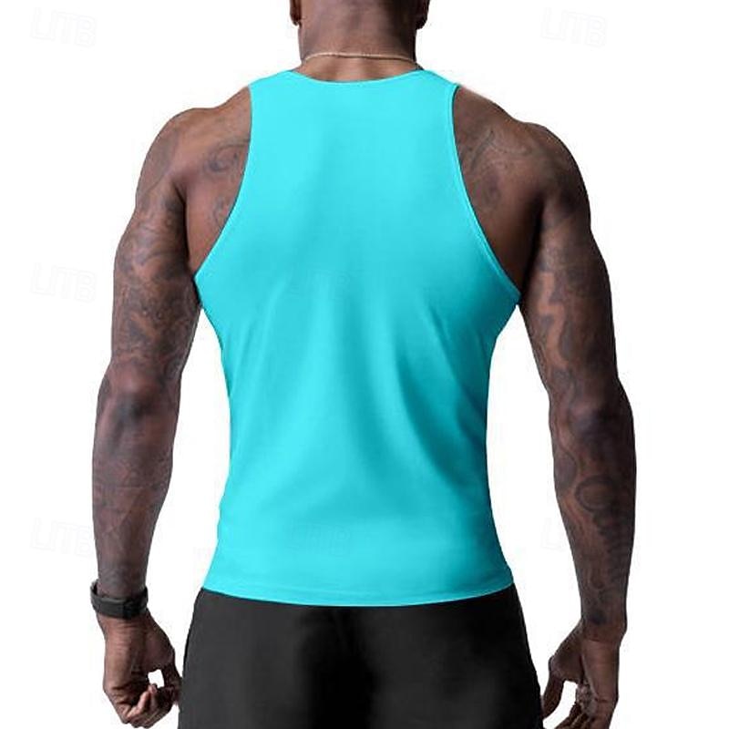 Voor heren Singlet Vest Top Onderhemd Mouwloos shirt Mouwloos Strakke ronde hals Lente zomer Effen Modieus Ontwerper Basic Vakantie Straat Uitgaan Zwart Wit Wijn Top T-shirt voor mannen 2025 - $13.49 –P2