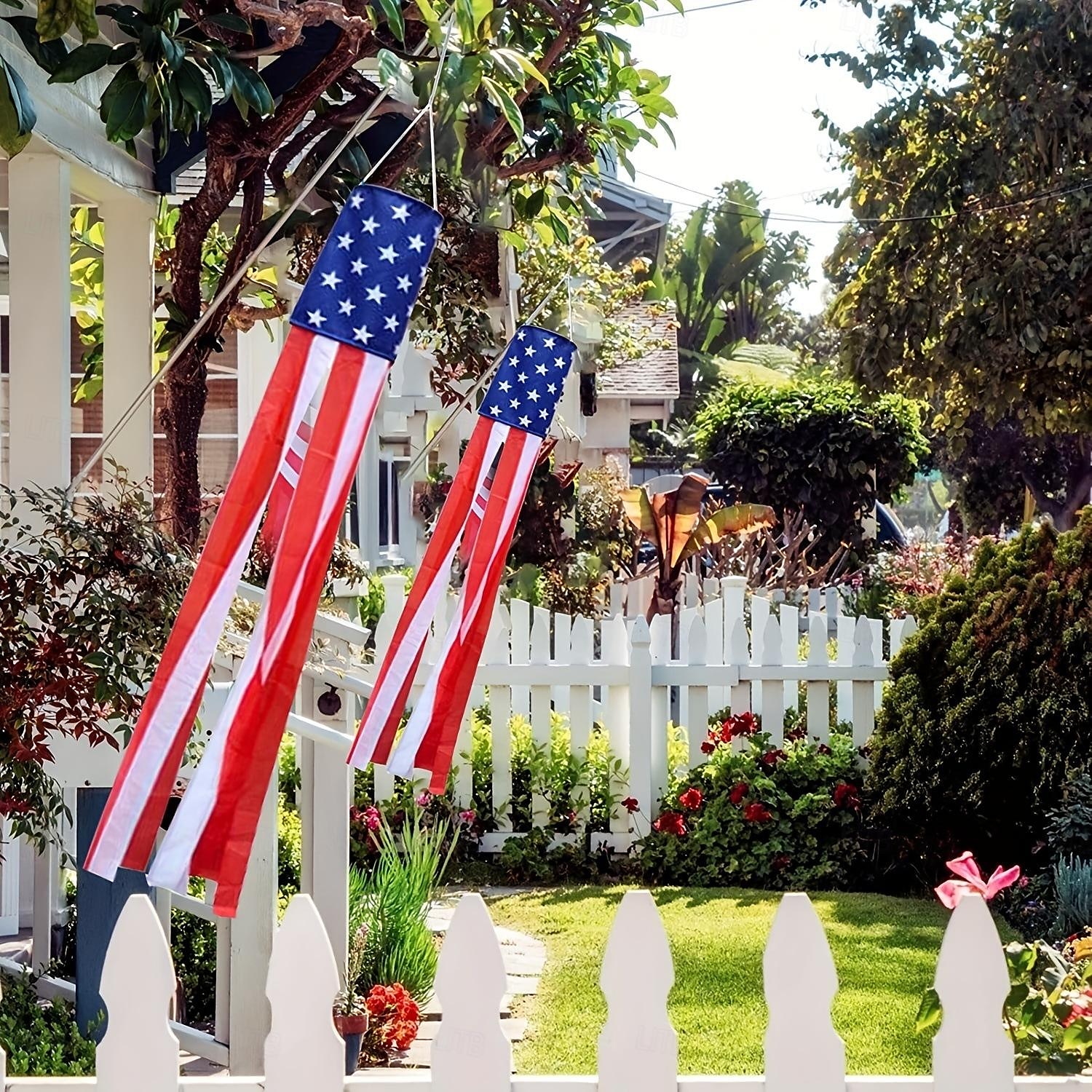 Patriotic Windsock Independence Day Outdoor Flag Windsock Flag -4th of July Decorations  4th of July Decorations,American Windsock Heavy Duty 2025 - $13.99 –P2