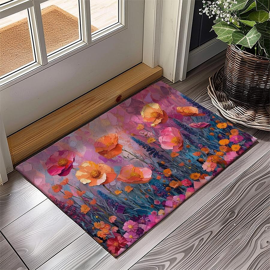 Wedding Oil Painting Flowers Doormat Non-Slip Oil Proof Rug Indoor Outdoor Mat Bedroom Decor Bathroom Mat Entrance Rug Door Mat 2025 - $16.99 –P18