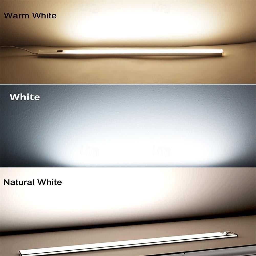 LED Smart Cabinet Light USB Sensor Under Cabinet Lights Tri-Color Temps Warm White/White/Three Colour Adjustable for Kitchens Stairs and Vanities Magnetic Rechargeable Light 1pc 2025 - $11.49 –P5