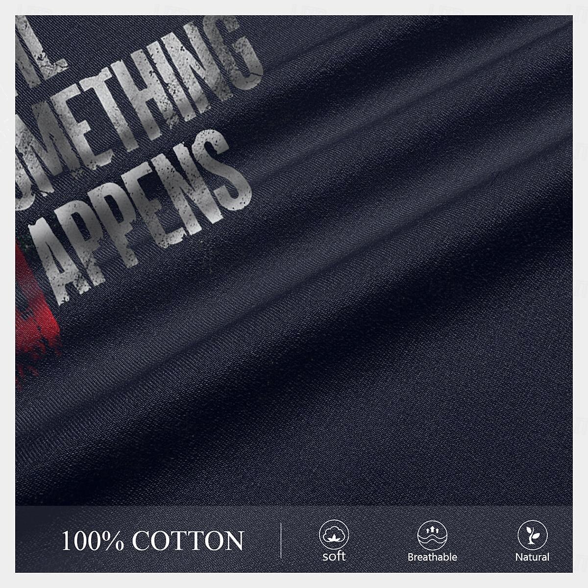 Homens Frases e Citações impressão de carta Camiseta T-shirt 100% Algodão Manga Curta Gráfico Camisa Preto Azul Escuro Cinzento Escuro Camiseta confortável Rua Esportes Roupas de estilistas de 2025 por $15.99 –P5