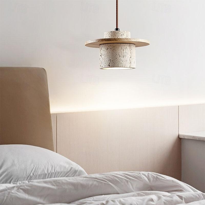 Natural Stone Shade Pendant Light Japanese Wabi Sabi Hanging Lamp with E27 Base Bedside Restaurant Kitchen Aisle Bar Club Suspension Lamp 2025 - $153.99 –P11