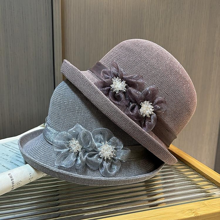 fascinators berretto Copricapo Acrilico / cotone Paglia Cappello a bombetta / cloche Cappelli da pescatore Cappello di paglia Informale Per eventi Elegante Vintage Con Con diamantini Piume Copricapo del 2025 a $42.99 –P1
