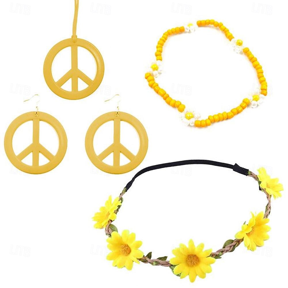 Rétro Vintage Années 1970 Disco Costume de cosplay Collier Bandeau Femmes Fille Jour des Rois Halloween Carnaval Mascarade Fête / Soirée Fête Défilé de la Fierté Adolescent Adulte Plus d'accessoires de 2025 ? $14.99 –P10