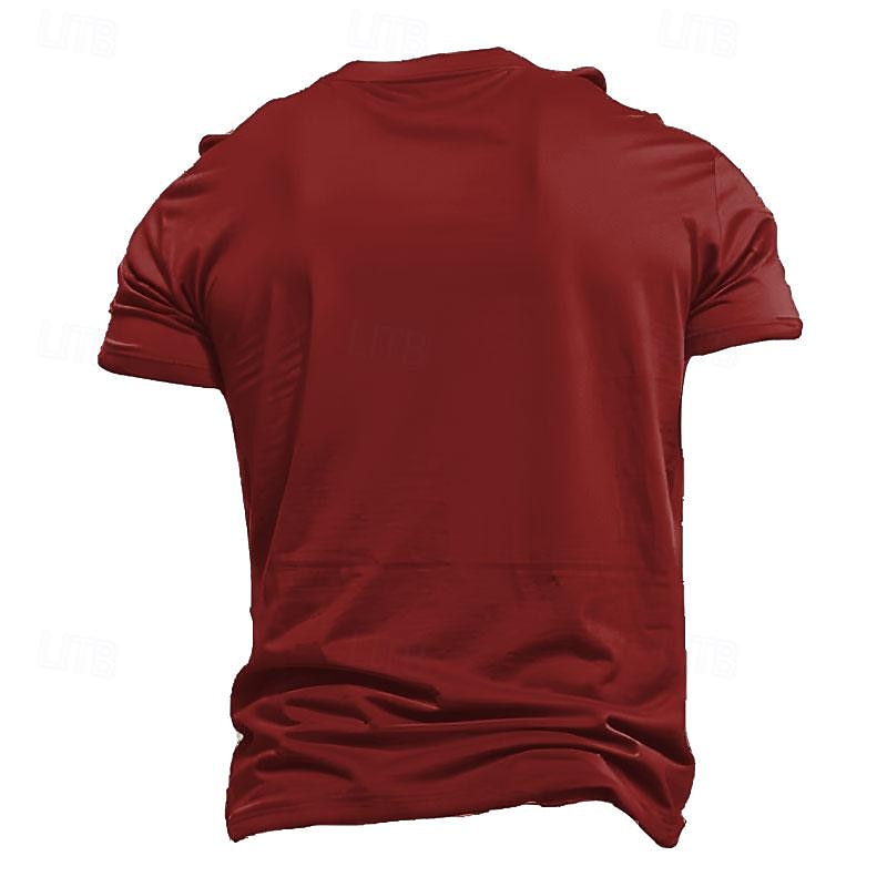 Per uomo Lettera Mano Gesto Maglietta maglietta Stampa 3D Girocollo Camicia Quotidiano Athleisure Festival Streetwear Regali per la festa del papà Festival Nero Rosso Blu Estate Primavera del 2025 a $17.99 –P3