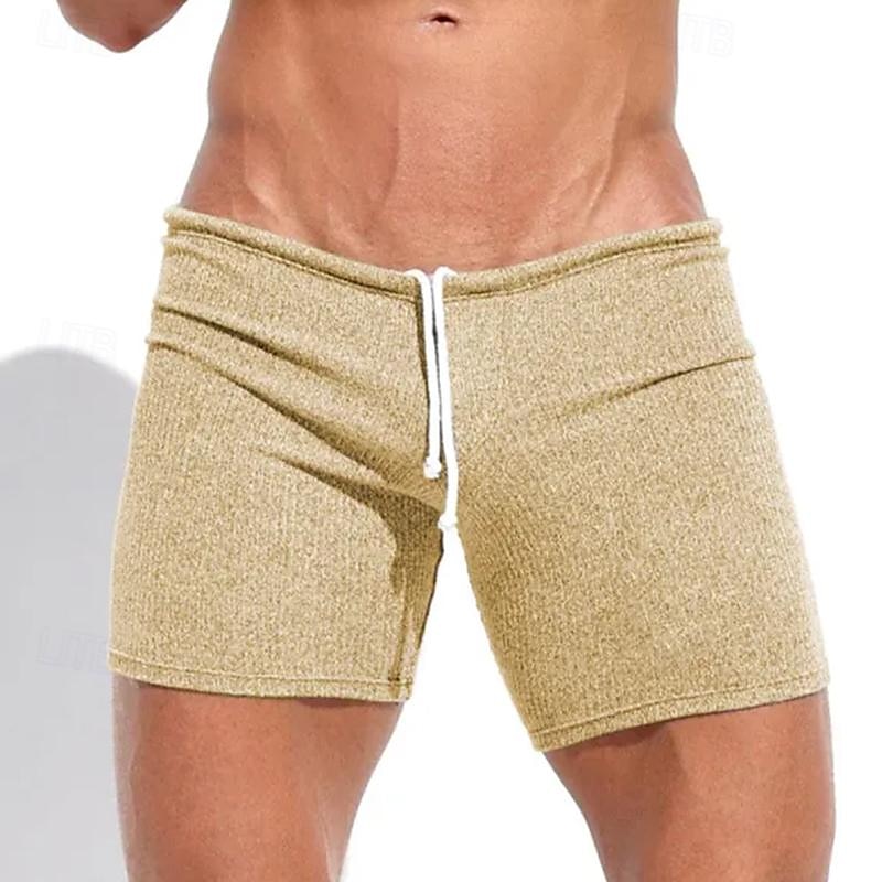 Homme Short de survêtement Short Bermuda Cordon Taille elastique Plein Confort Des sports Court Yoga du quotidien Gymnastique Athleisure Blanche Kaki Micro-élastique de 2025 ? $17.99 –P11