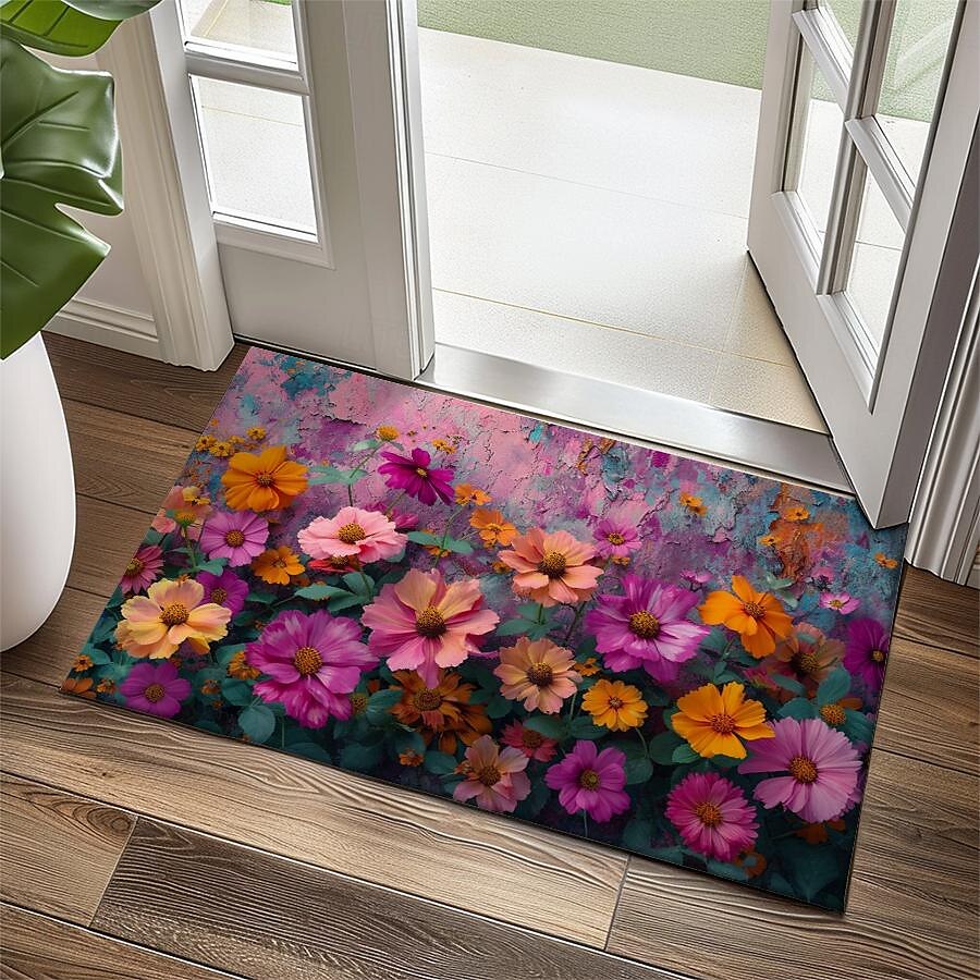 Wedding Oil Painting Flowers Doormat Non-Slip Oil Proof Rug Indoor Outdoor Mat Bedroom Decor Bathroom Mat Entrance Rug Door Mat 2025 - $16.99 –P13
