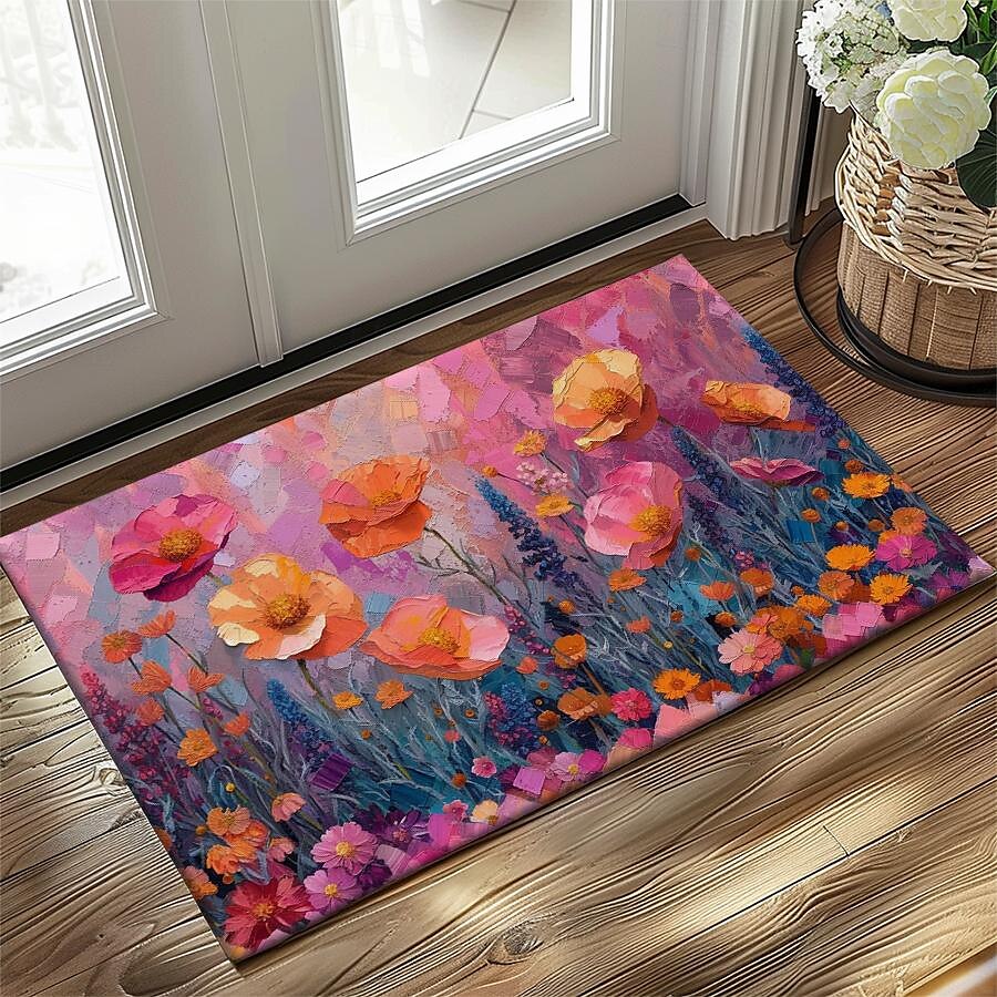 Wedding Oil Painting Flowers Doormat Non-Slip Oil Proof Rug Indoor Outdoor Mat Bedroom Decor Bathroom Mat Entrance Rug Door Mat 2025 - $16.99 –P17