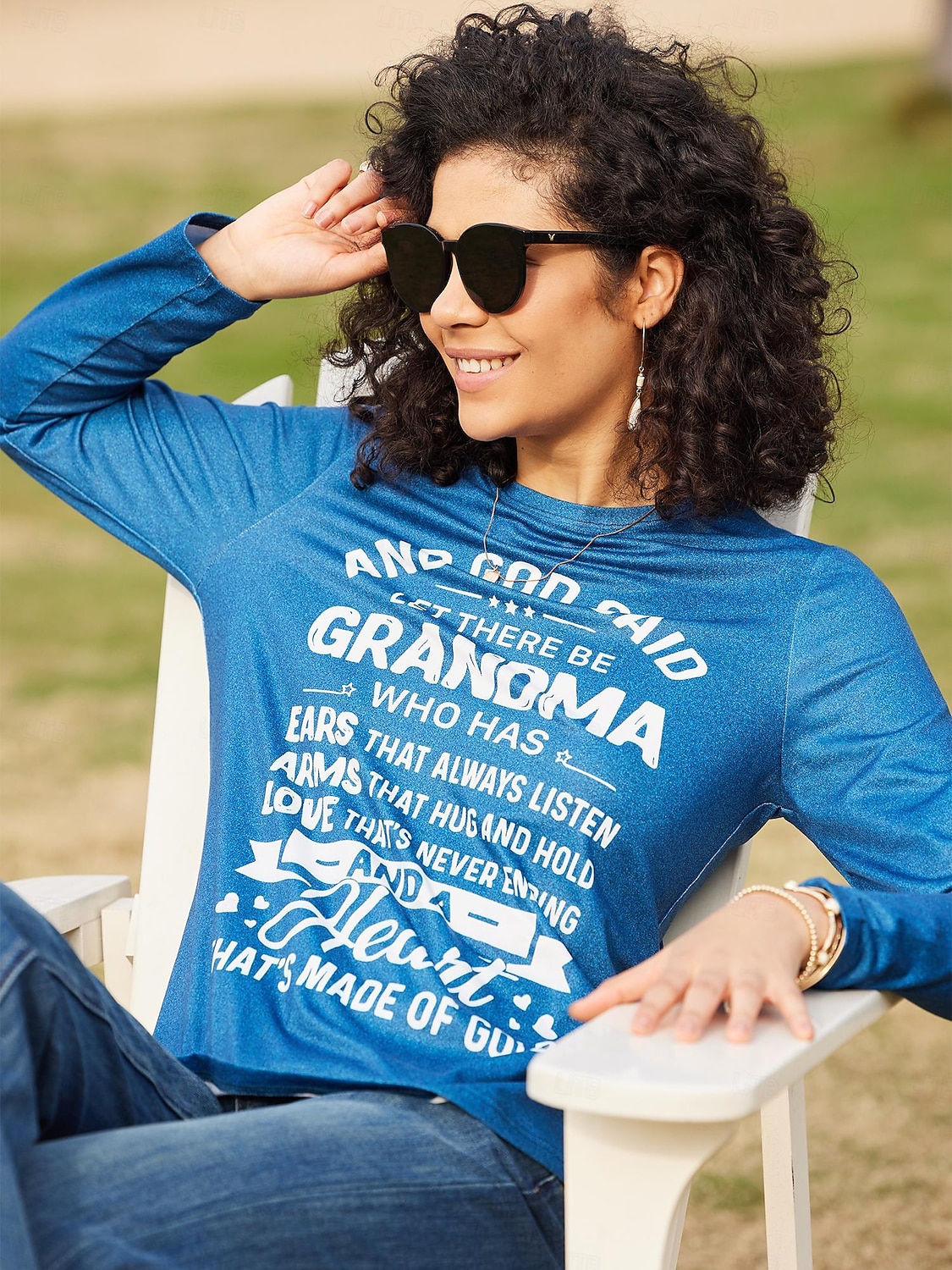 Γυναικείο T- shirt Κοντομάνικο Μακρυμάνικο Τοπάκι Γράμμα Εκτύπωση Κανονικά Τοπ Στρογγυλή Λαιμόκοψη Καθημερινή Έξοδος Ροζ Μπλε Πράσινο Γκρι Άνοιξη  Φθινόπωρο 2026 - $24.99 –P9