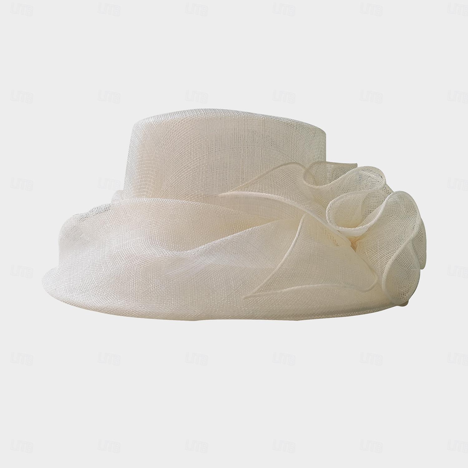 Palarie In Pălărie Vară Clop Palarie de soare Nuntă Petrecere ceai Elegant Nuntă Cu Culoare Pură Partea Dantela Diadema Articole Pentru Cap 2026 - $74.99 –P20
