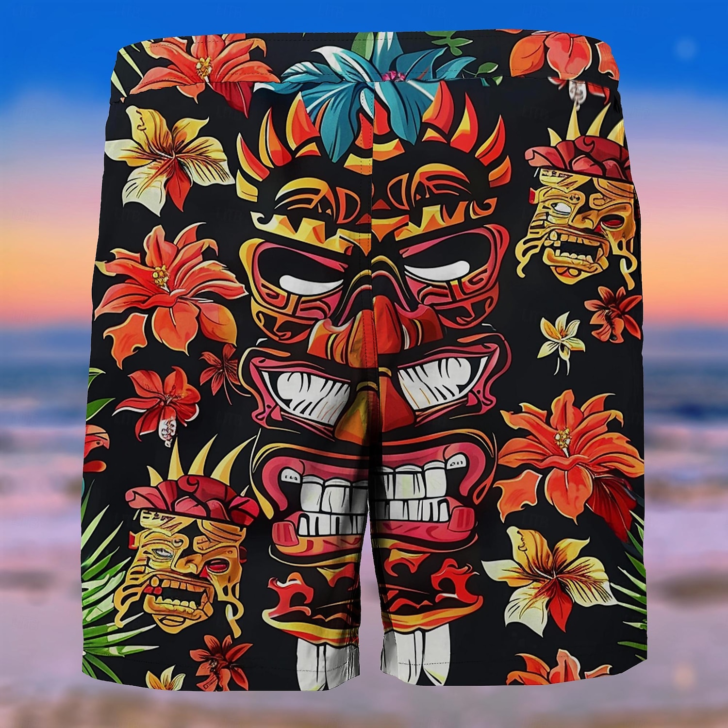 Homens Árvore Máscara Cultura indiana Calção Justo de Natação Shorts de Natação Bermuda de Surf Cintura Média Moda Roupa de rua Designer Casual Diário Feriado Bolsos Com Cordão Cintura elástica de 2025 por $17.99 –P2