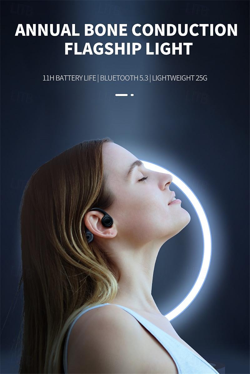 2025年 b8 骨伝導 Bluetooth ヘッドセット インイヤー型 ワイヤレス スポーツ フィットネス 両耳 吊り耳タイプ 防水 防汗 コレクション – $25.99 –P4