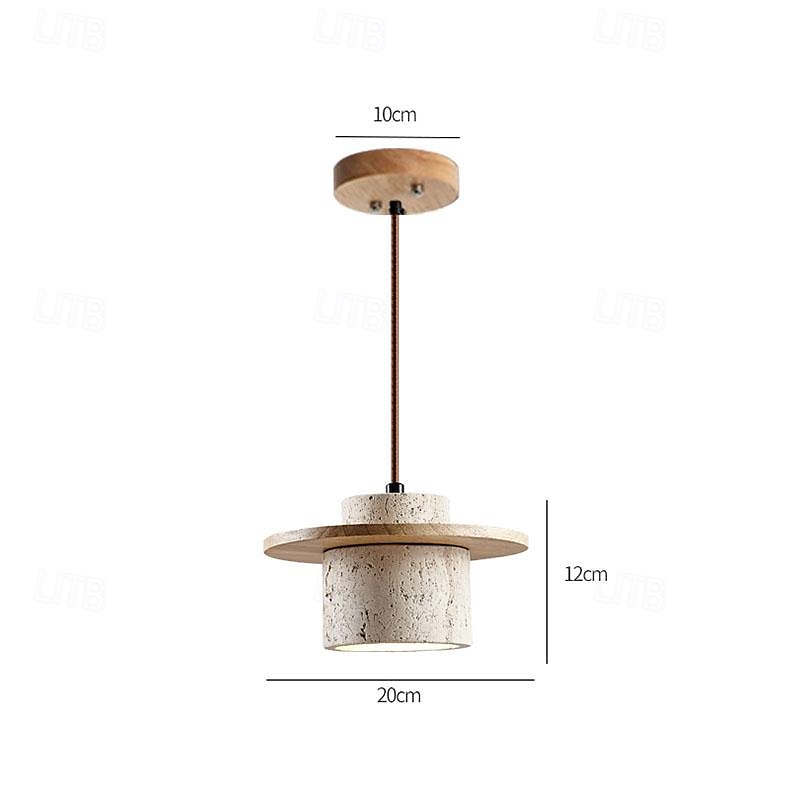 Natural Stone Shade Pendant Light Japanese Wabi Sabi Hanging Lamp with E27 Base Bedside Restaurant Kitchen Aisle Bar Club Suspension Lamp 2025 - $153.99 –P4