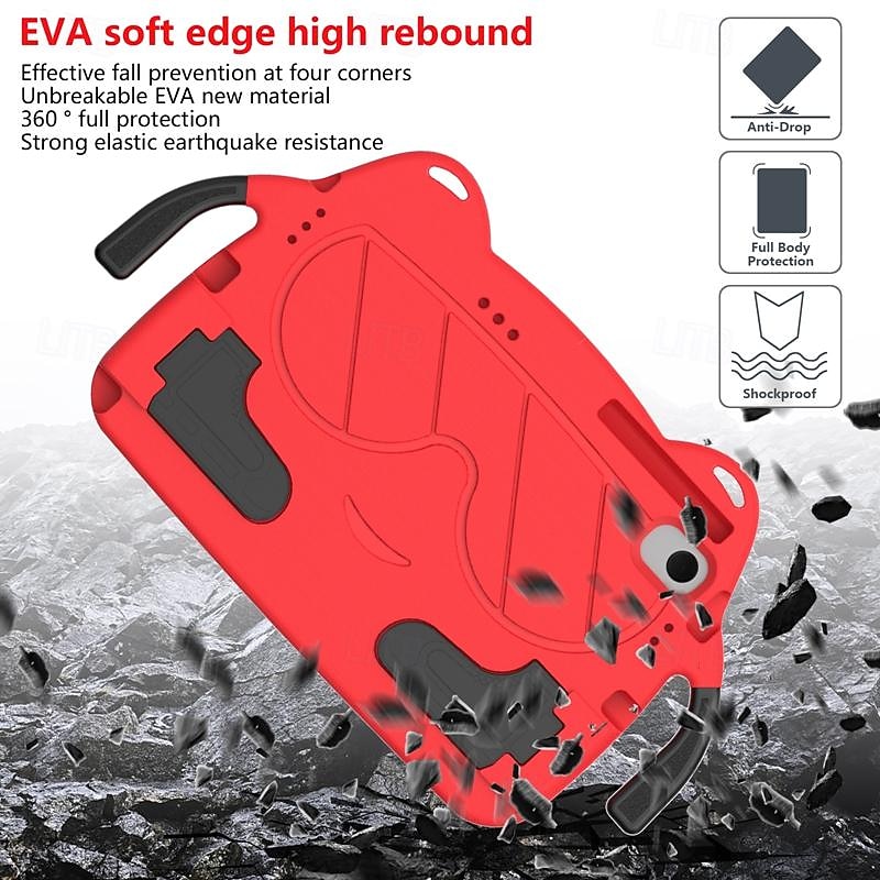 Tablet Case Cover For Lenovo M8 4th Gen TB300FU M10 Plus 3rd Gen 10.6" TB-125/128 M8 FHD / HD TB-8505/8506/8705 Handle Pencil Holder Shoulder Strap Cartoon EVA 2025 - $15.99 –P6
