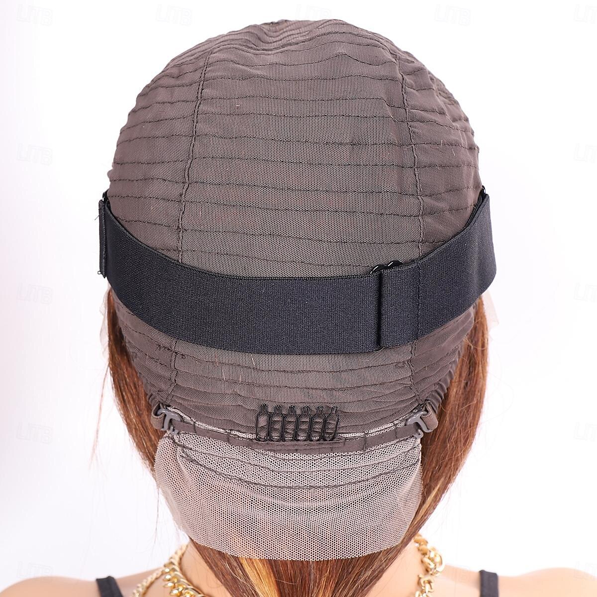 Parrucche anteriori in pizzo ombre 13x4 evidenziate diritte per le donne p4 / 27 parrucche frontali in pizzo biondo miele con capelli umani con capelli del bambino del 2025 a $237.79 –P6