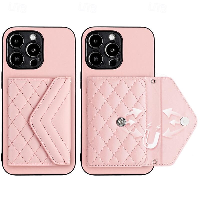 هاتف غطاء من أجل iPhone 16 15 14 Pro Max Plus iPhone 13 12 11 Pro Max Mini غطاء خلفي مع حامل مع الحبل فتحة لبطاقة مكتب  /  الأعمال TPU جلد PU 2025 - $16.99 –P2