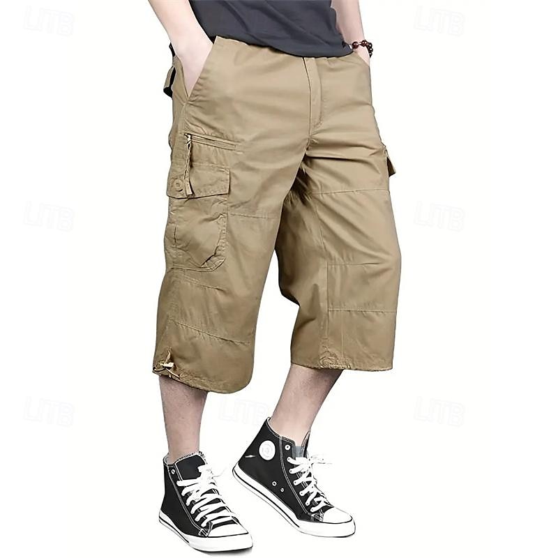 Hombre Pantalones cortos tácticos Pantalón Corto Cargo Pantalón corto Shorts para senderismo Botones Multi bolsillo Plano Listo para vestir Corto Diario Exterior Ropa de calle Moda Clásico Azul 2026 - $21.99 –P10