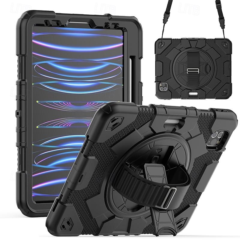 Tábua Capa da Caixa Para Apple iPad 10.9'' 10º iPad Air 5º ipad 9th 8th 7th Generation 10.2 inch iPad Air 2º 9.7'' iPad Pro 4º 11'' iPad Pro 3º 11'' iPad Pro 2º 11'' iPad Pro 1º 11'' Portátil Punho de 2025 por $47.99 –P2
