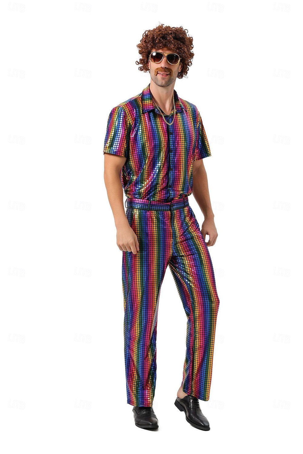 Disco Años 80 Pantalones Accesorios Camisas Disco Hombre Disfraz de carnaval Víspera de Todos los Santos Carnaval Mascarada Rendimiento Fiesta Discoteca Adulto Cima Pantalones 2025 - $47.99 –P7